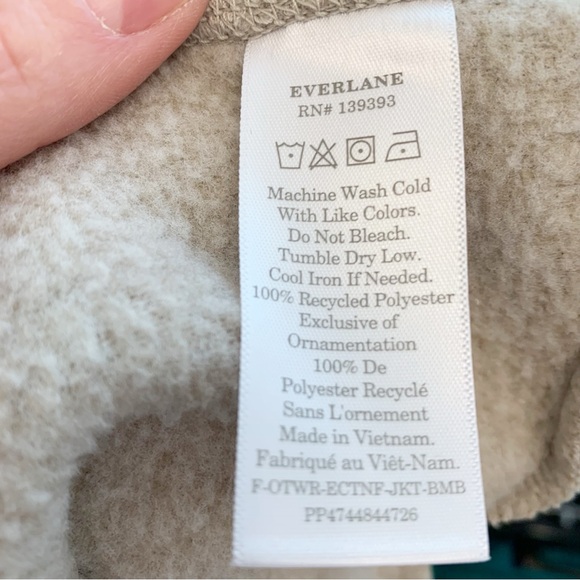 Everlane The Renew Teddy Bomber Oatmeal Small - Picture 11 of 13